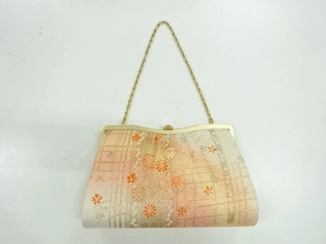 6140694: Japanese Kimono / Antique Bag / Woven Flower