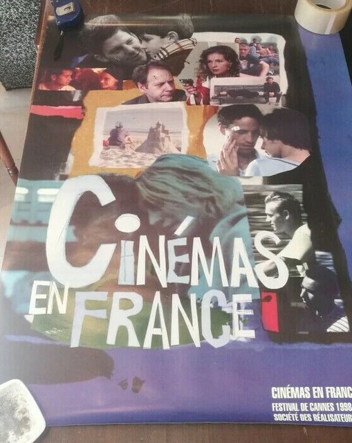 Affiche Originale Du Festival De Cannes 1994 - Hommage à Fellini, Roulée, Collection