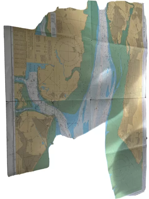 Vintage Marine chart - Admiralty Charts 1185 Sea Reach