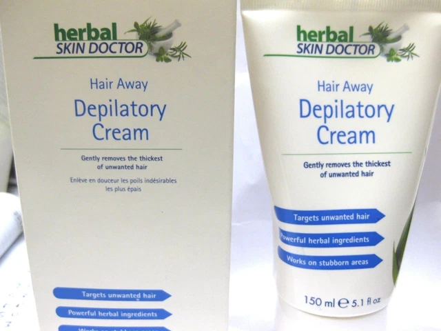 Skin Doctor Herbal Hair Away Enthaarungscreme 150ml entfernt unerwünschte Haare Neu