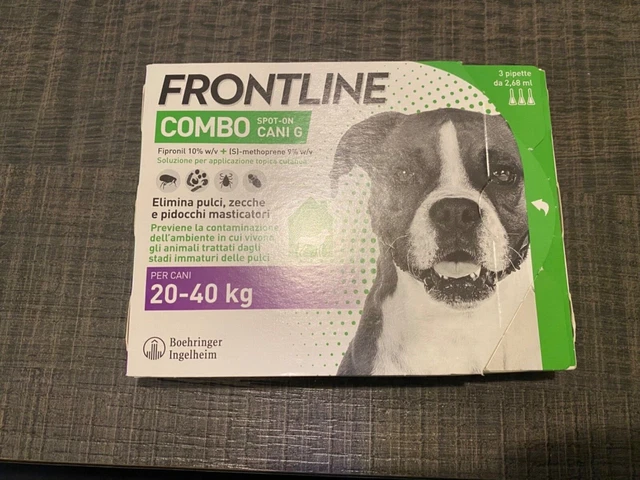 FRONTLINE Combo Spot-On Antiparassitario per Cani 20-40kg - 3 Pipette