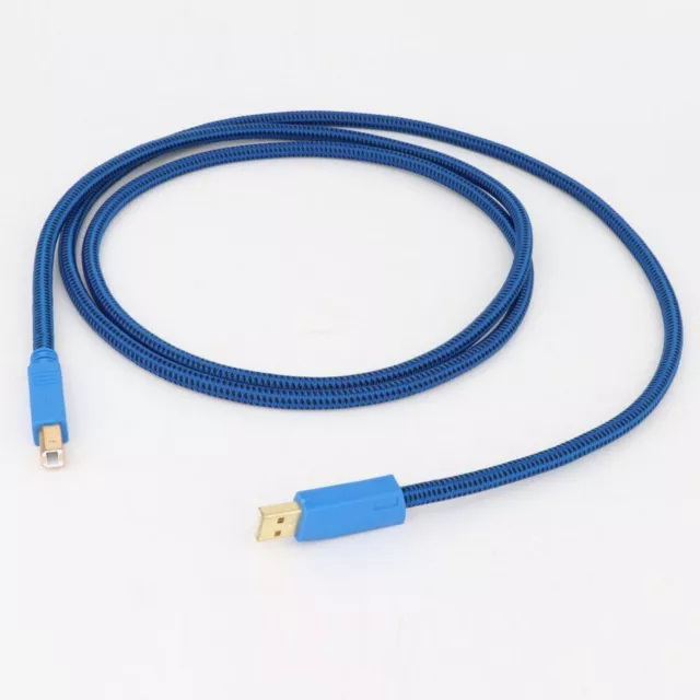 HIFI USB Cable DAC A-B OCC Silver Plated Digital AB Audio A to B high end
