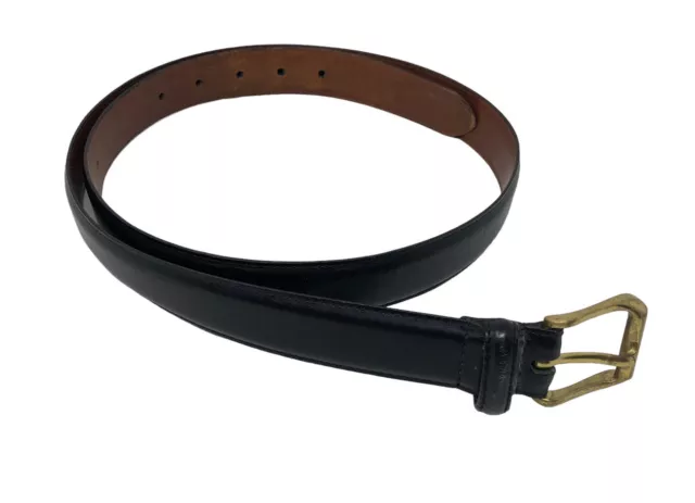 VINTAGE COACH Men's Black Belt Size 40 (100Cm) Cowhide #5950 Dress & Casual