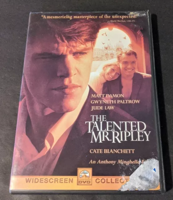 The Talented Mr. Ripley (DVD, 2000, Widescreen) "A Beautiful Film!"