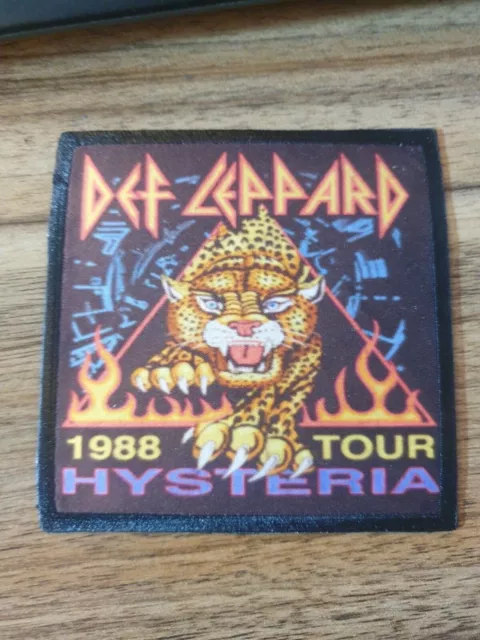 Def Leppard Hysteria Tour 88 Heavy Metal Band Music Retro Sew Iron Patch