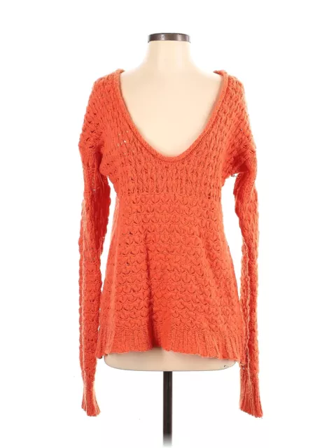 FREE PEOPLE WOMEN Orange Pullover Sweater XS $45.74 - PicClick