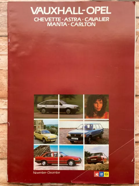 Vauxhall-Opel Car Brochure - Nov / Dec 1982 - Chevette / Astra / Cavalier / Mant
