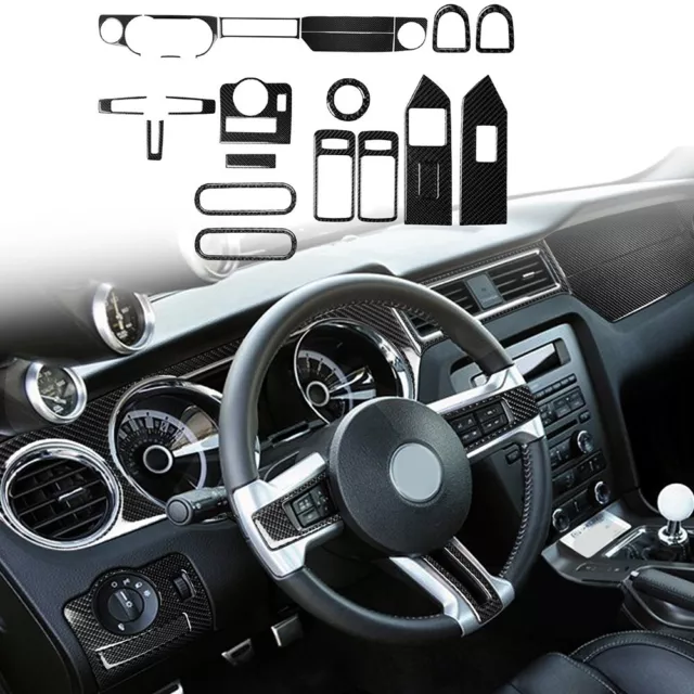 Kit de garniture en fibre de carbone élégant pour Ford pour Mustang 2009 2013