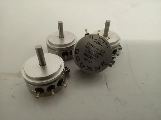 Bourns 6534S-1-202  2K  360 deg Precision Pot  Lot of 4