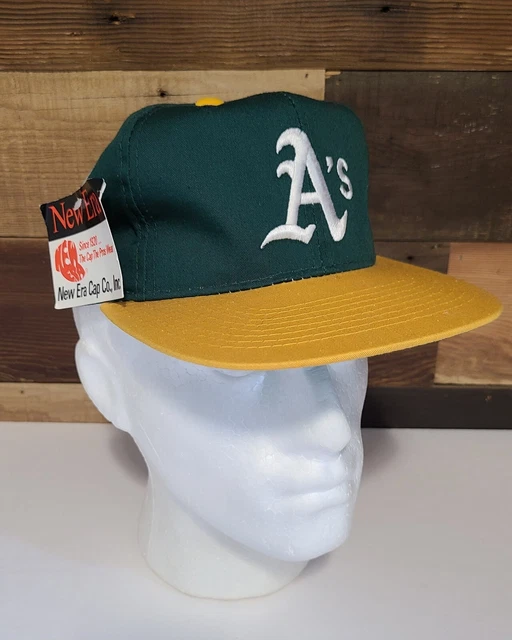 Vintage 90s Oakland A's Athletics New Era Pro Model Snapback Hat Small/Medium
