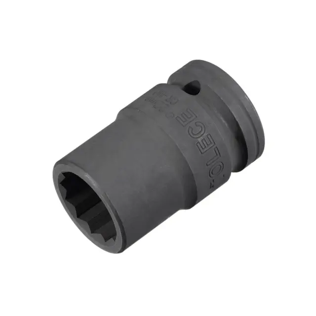 3/4" Drive 22mm 12-Point Impact Socket, CR-MO Steel 56mm Length, Standard Metric
