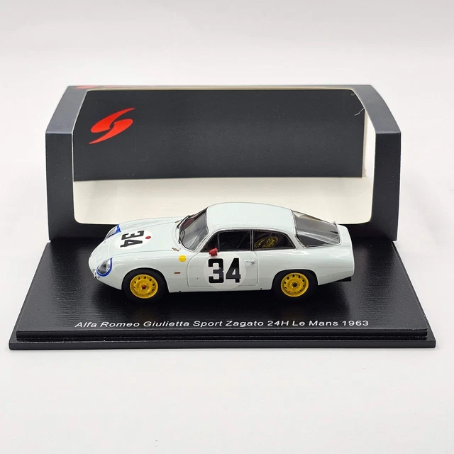 Miniature Provence Moulage Alfa Romeo Giulietta SZ N°36 Le Mans 1963 - 1/43