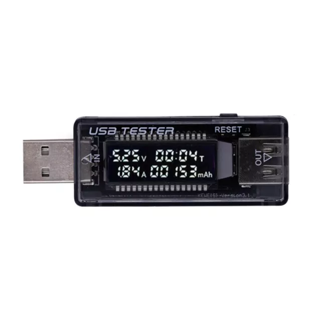 USB Détecteur Écran LCD Ampèremètre Voltmètre Leistungskapazitätstester