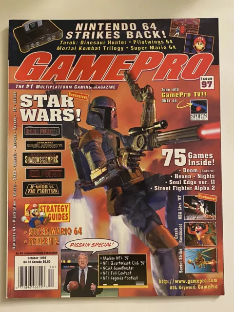 Game Pro Magazine October 1996 #97 Star Wars Hexen Soul Edge Alpha