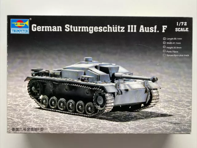 Trumpeter No 07259-Sturmgeschütz III Ausf.F - 1:72 "NEU" in OVP