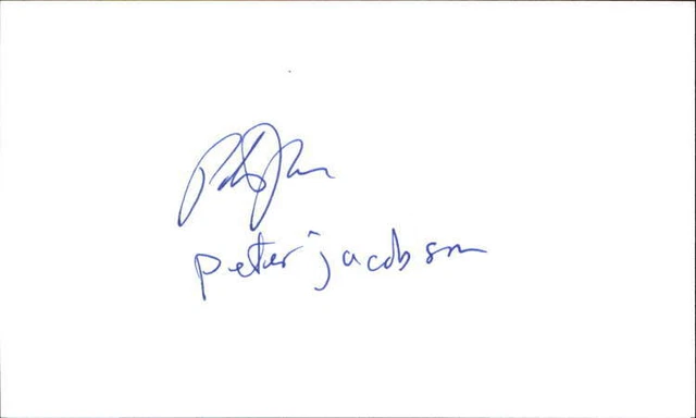 Peter Jacobson Actor House Signed 3" x 5" Index Card