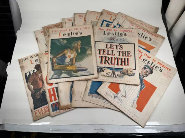 HUGE LOT of Leslie's The War in Pictures! 12 Issues in all! Take a look at these