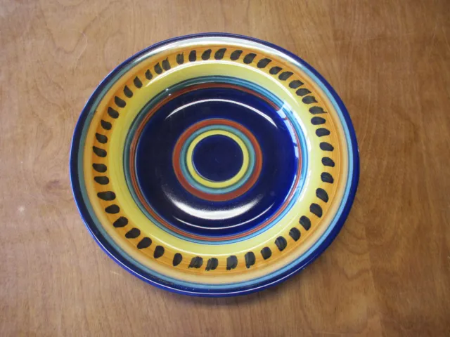 Pier 1 ITALIAN SWIRL Pasta Bowl 9 1/2" Blue Yellow Orange 1 ea   11 available