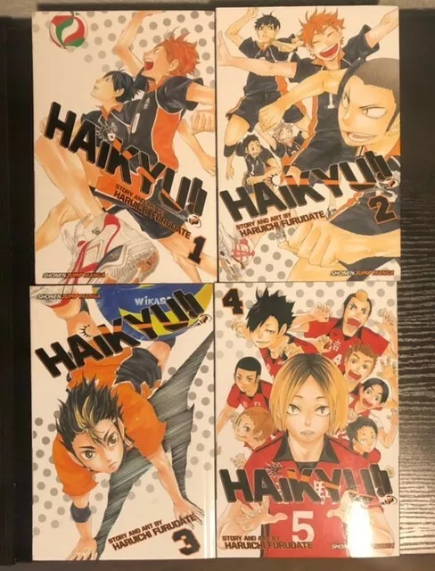 Haikyuu!! Manga Volumes 1-4 English by Haruichi Furudate Shonen Jump