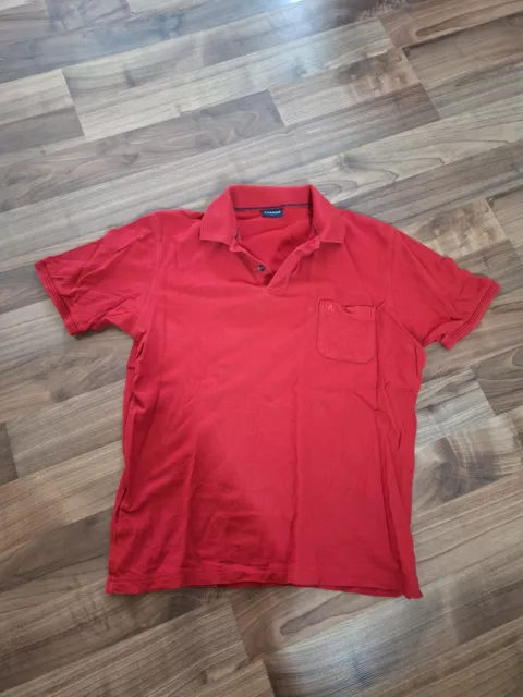 Ragman Herren Polo Shirt Hemd Kurzarm Gr.L in Rot Baumwolle