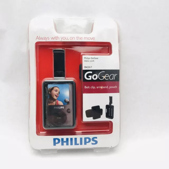 PAC017 Phillips GoGear Arm Band/beltclip/ silicone pouch for mp3 player