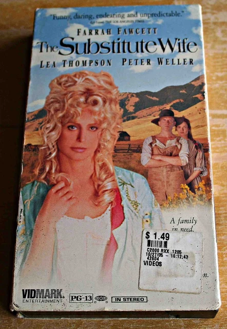 THE SUBSTITUTE WIFE 1994 VHS 1996 Farrah Fawcett Lea Thompson 
