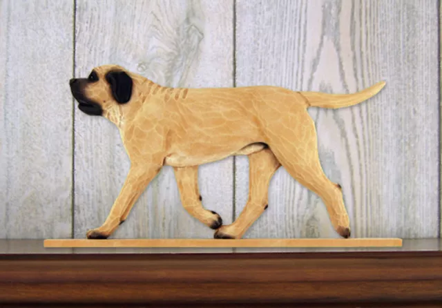 Mastiff Sign Plaque Wall Decor Fawn