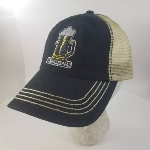Thunderhead Hat Beer Brewery Baseball Cap Black Strapback Mesh Logo