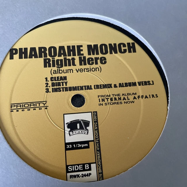 PHAROAHE MONCH RIGHT Here Bay Area Remix Vinyl 12