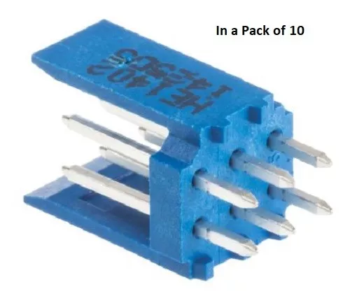 TE Connectivity Pitch, 6 Way Straight PCB Header (In a Pack of 10) - 281739-3