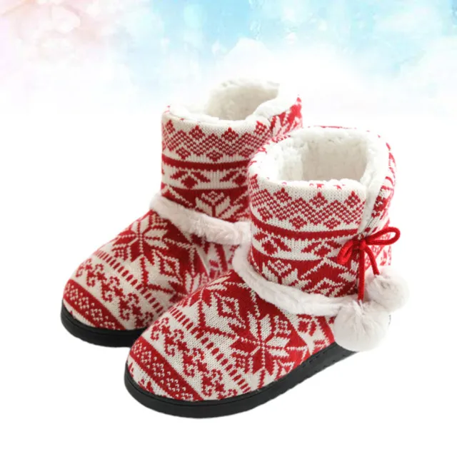 Damen Stiefel Hausschuhe Winterpantoffeln Für Weihnachtsgeschenk Paketabsatz
