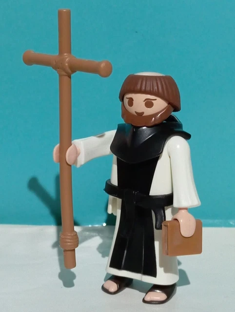Figurine Playmobil Prêtre - Série Les Musiciens, Occasion En Très Bon état, Collection Jouet Vintage