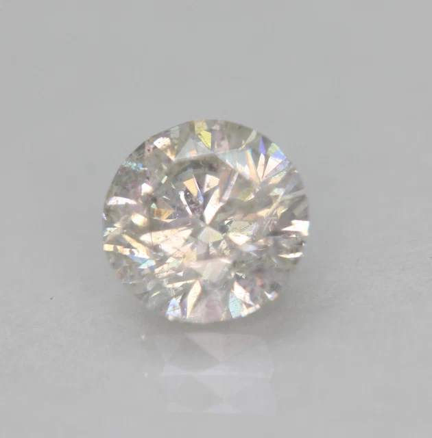 Certified 0.78 Carat G SI2 Round Brilliant Enhanced Natural Loose Diamond 5.73mm