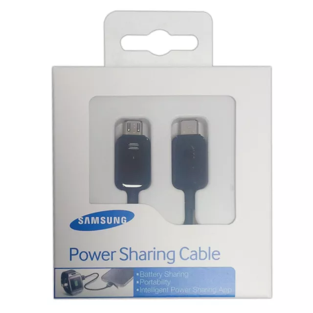 Samsung Data Cable EP-SG900UBEGWW power sharing cable, Micro-USB /Micro-USB, bla