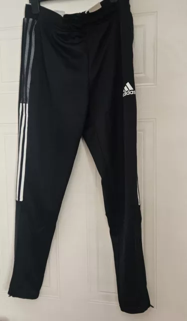 Adidas Jogging Pants Tracksuit Bottoms Ladies Black size 12/ 14 medium Brand new