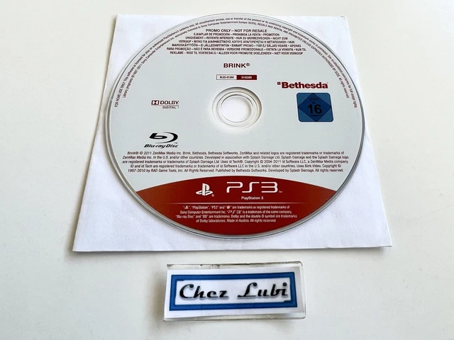 Brink - Promo Presse - Sony PlayStation PS3 - PAL - Édition Boîtier Rayé