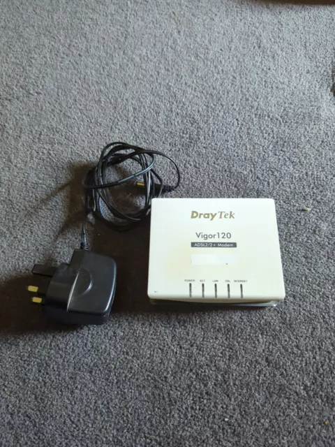 Draytek Vigor 120 Adsl2/2+ Ethernet Modem