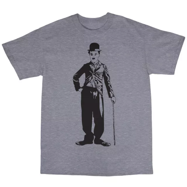 Camiseta Charlie Chaplin 100% algodón El vagabundo El gran dictador El niño