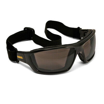 Dewalt Converter Safety Glasses Goggles Smoke Anti Fog Lenses Foam Padded