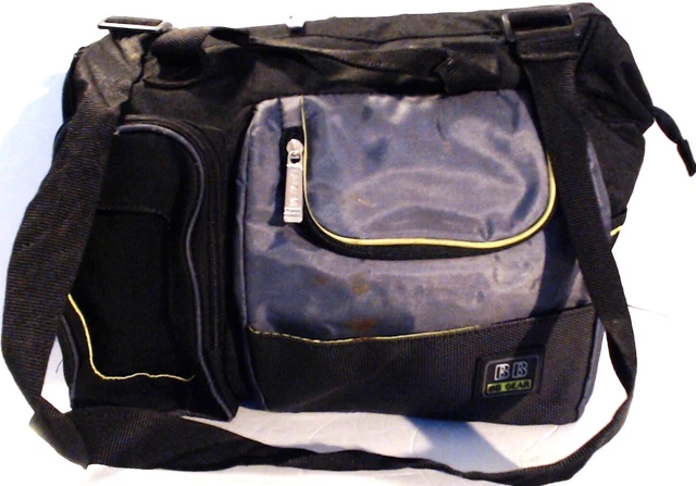 BB GEAR Multi-Pocket Insulated Black Medium Diaper/Tool/Gym/Tote Bag   