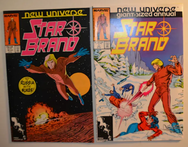 Star Brand Lot of 2 #10,Annual 1 Marvel Comics (1987) 1st Print Comic Books