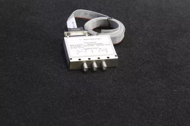 USED AGILENT AGILENT N1810TL COAXIAL SWITCH  DC-4GHz 24 VDC w CABLE . SKU 214566