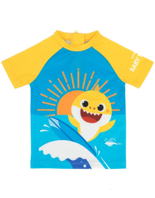 Baby Hai Badeanzug Jungen Kleinkinder 2-teilig blau T-Shirt Shorts Surfanzug 3