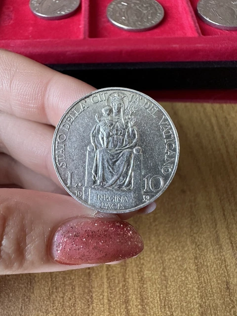 Moneta Citta' Del Vaticano Pio Xi 10 Lire 1932 Sq