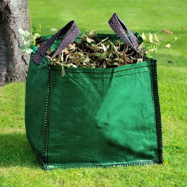 2 x 120L Garden Waste Bags Heavy Duty Large Refuse Storage Sacks with Handles