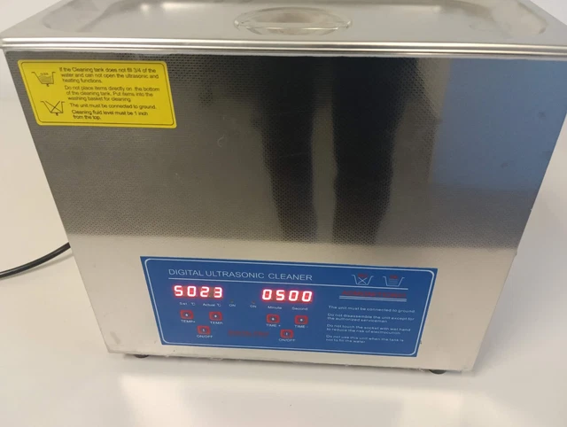 CREWORKS 6L Stainless Steel Ultrasonic Cleaner w  LED Display Timer & Heater