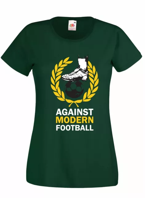 T-shirt Maglietta donna J2104 Against Modern Football Contro il Calcio Ultras