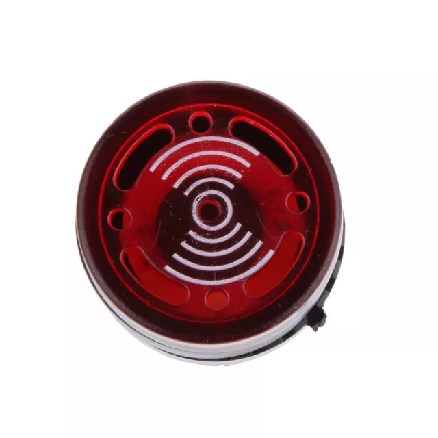 2x AD16-22SM 12V Flash Signal Light Red LED Active Buzzer Beep Alarm Indicator