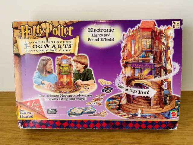 Harry Potter Adventures Through Hogwarts 3D Electronic Board Game 2001 Working