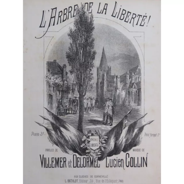 COLLIN Lucien L'Arbre de la Liberté Chant Piano ca1880